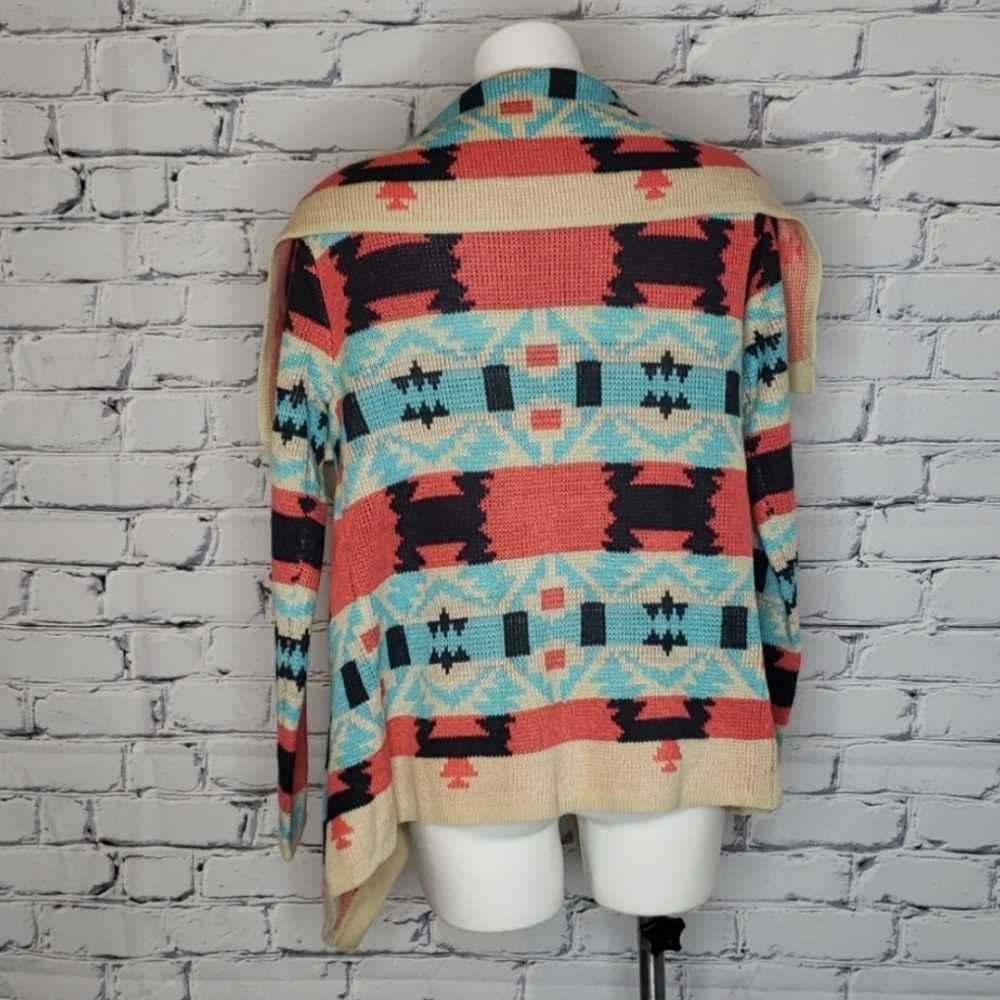 Kate Collections Aztec Open Front Sweater - Picture 5 of 5